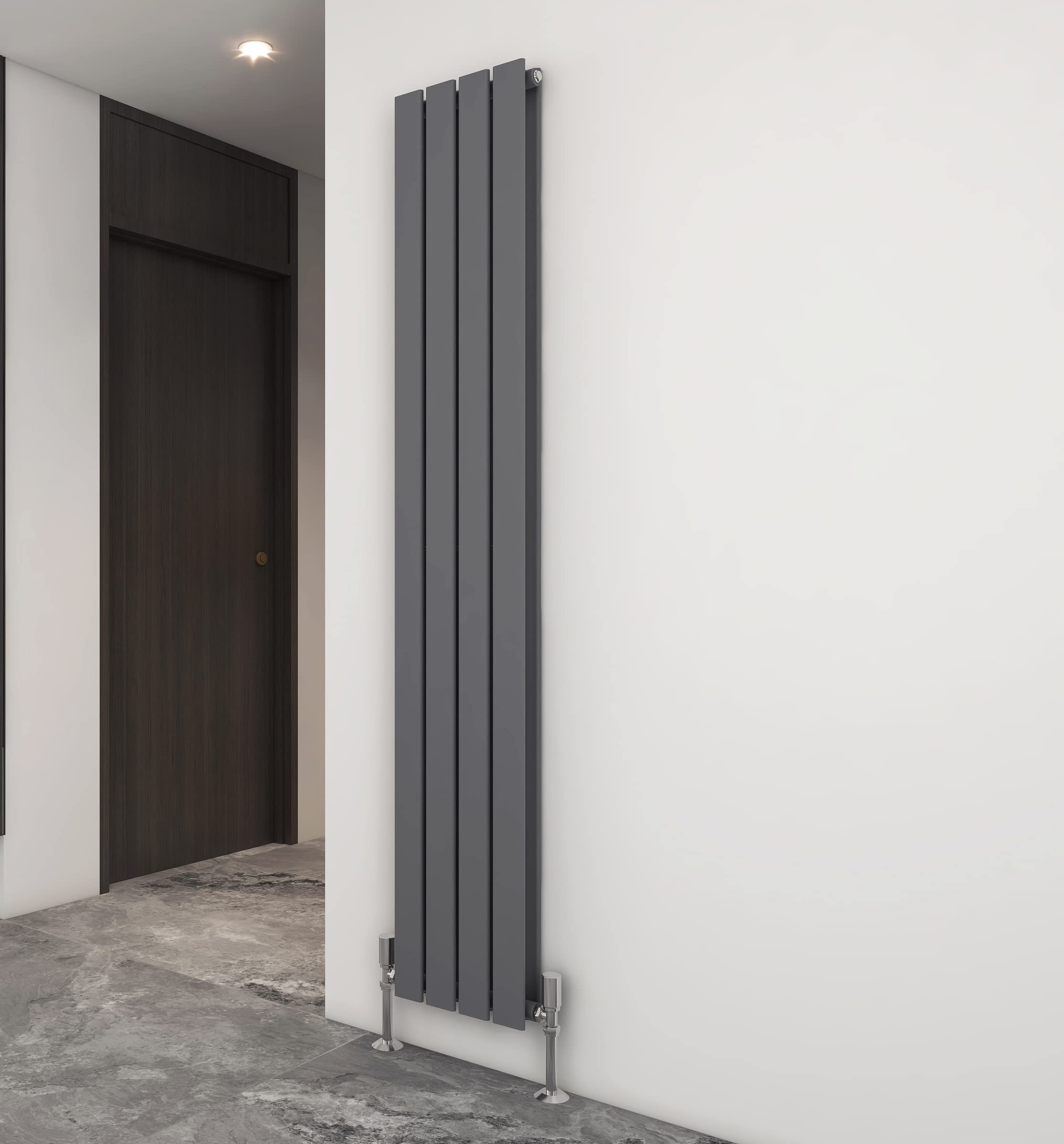 New Mcc (, 1800X272 Mm Double) Radiator Horizontal Vertical Designer Flat Panel Central Heating Radiator Heater Grey