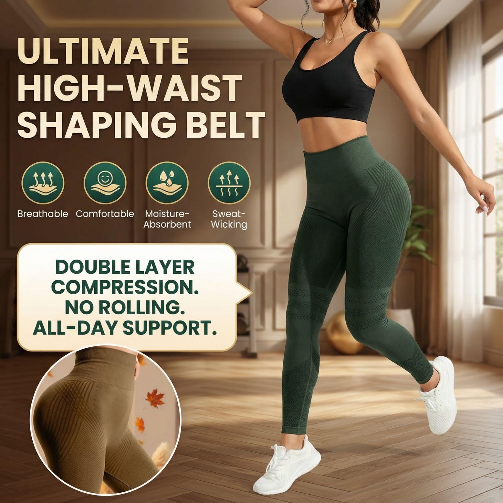 2 Pack Viva Cuerpo Leggings 3D Anticelulíticos Mujer, Leggins Anti Celulitis Deportivos Push Up, Leggings Anticelulitis 3D Compresión Lipedema,Mallas Anticelulitis Mujer Reductores Lipedema