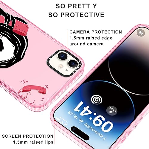 Miniatura 2 de Funda transparente para iPhone 11, funda transparente de 6.1 pulgadas, estampado de grito de película de terror, diseño único, fundas rosas, funda