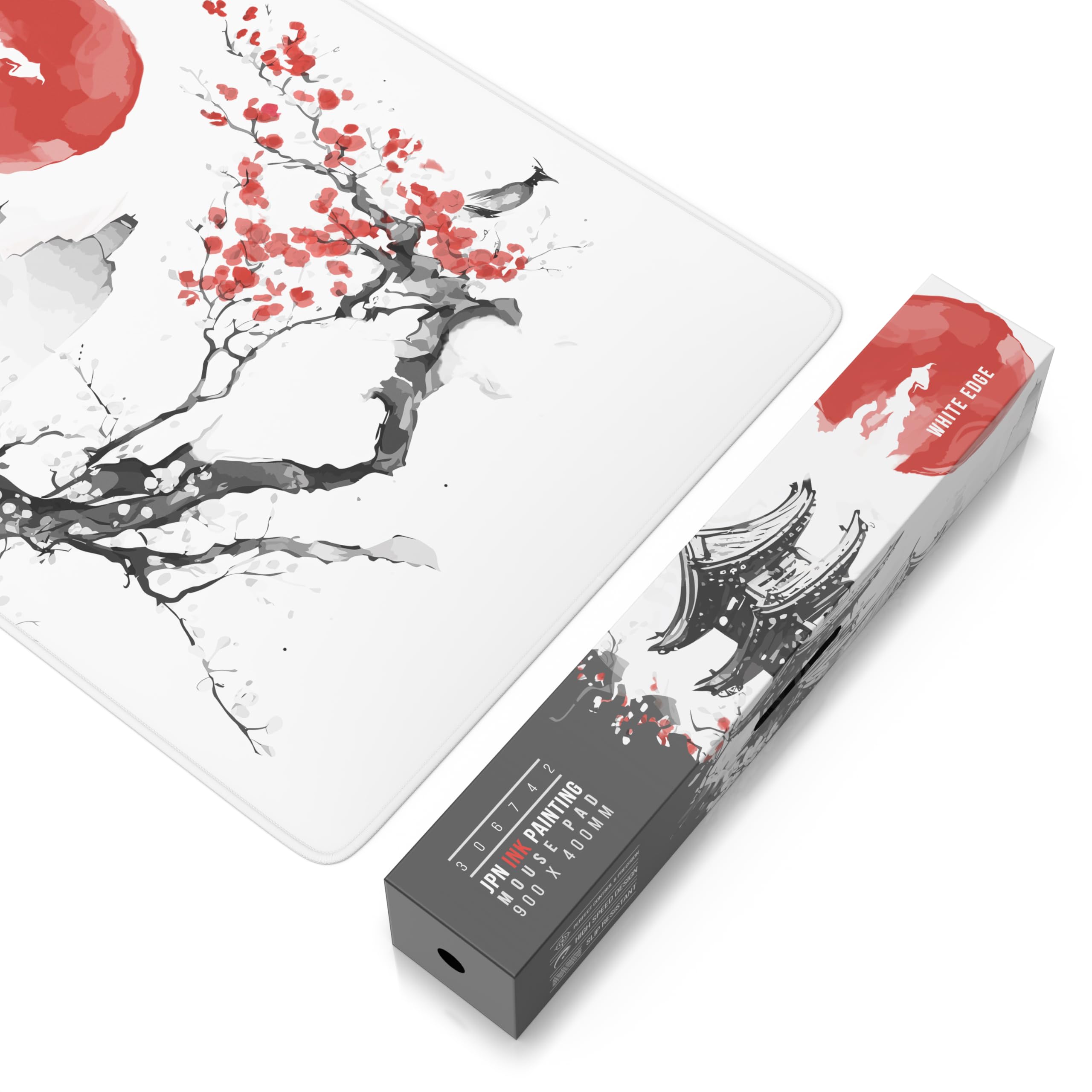 TITANWOLF Tappetino per Mouse XXL 900 x 400 – Office Mousepad – Controllo preciso del Mouse migliora la velocità e la precisione – Tenuta Stabile – Lavabile – Sottomano per Ufficio e casa