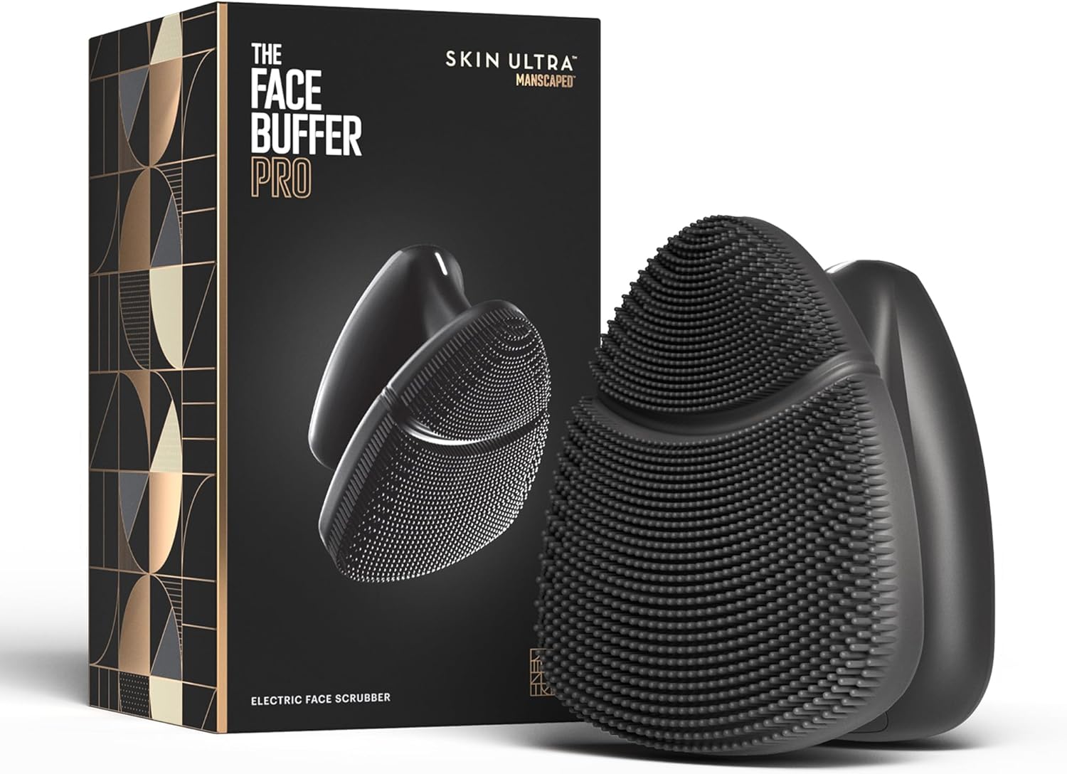 MANSCAPED® The Face Buffer PRO – Men’s Electric Silicone Face Scrubber for Nourishing, Deep Cleaning & Exfoliating Your Skin, 3 Facial Cleansing Modes & 2 Sonic Vibration Speeds, Travel Lock MANSCAPED® The Face Buffer PRO – Men’s Electric Silicone Face Scrubber for Nourishing, Deep Cleaning & Exfoliating Your Skin, 3 Facial Cleansing Modes & 2 Sonic Vibration Speeds, Travel Lock