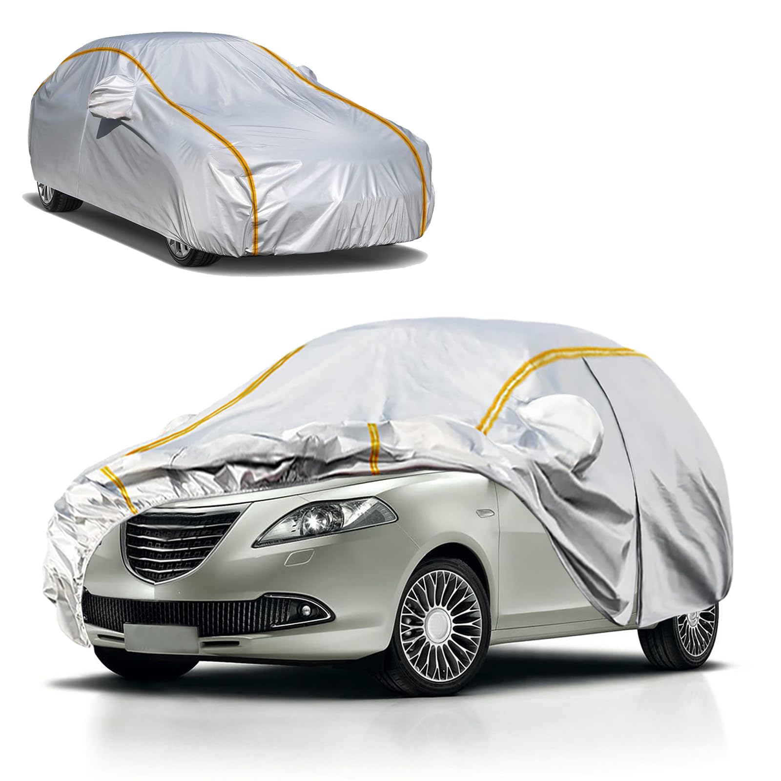 Telo copriauto da esterno per Lancia Musa(2004-2012),Copertura per auto impermeabile antivento antigraffio telo copriauto Adatto a tutte le stagioni