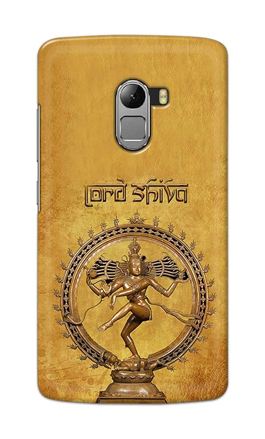 Lord Shiva As Nataraj Brown Background Designer Case for Lenovo Vibe K4 Note Back Cover