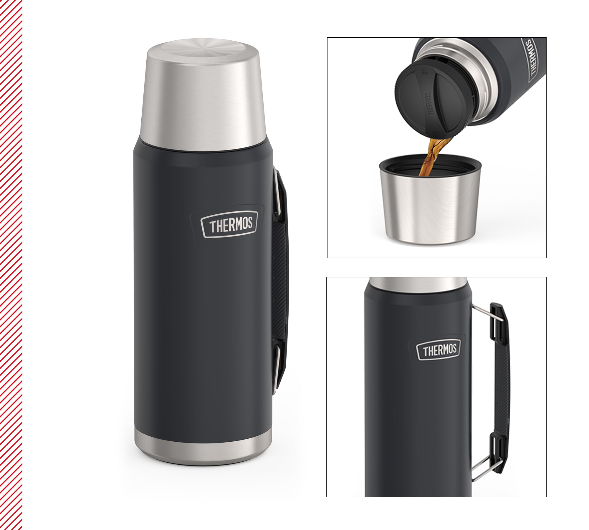Amazon.com: THERMOS Icon Beverage Bottle 1.20 L, Grey/Graphite