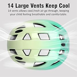 Atphfety Kids Bike Helmet,2 Sizes Adjustable for Youth Child Boys & Girls Ages 3-5-8-14,Ventilation and Multi-Sport for Bicycle Skate