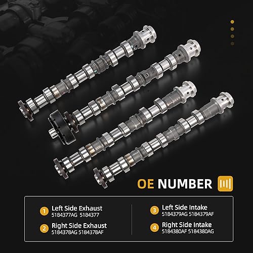 Miniatura 3 de Kit de árboles de levas de motor con elevadores de brazo basculante, para Jeep Wrangler Grand Cherokee Grand Caravan, para Dodge Durango Charger