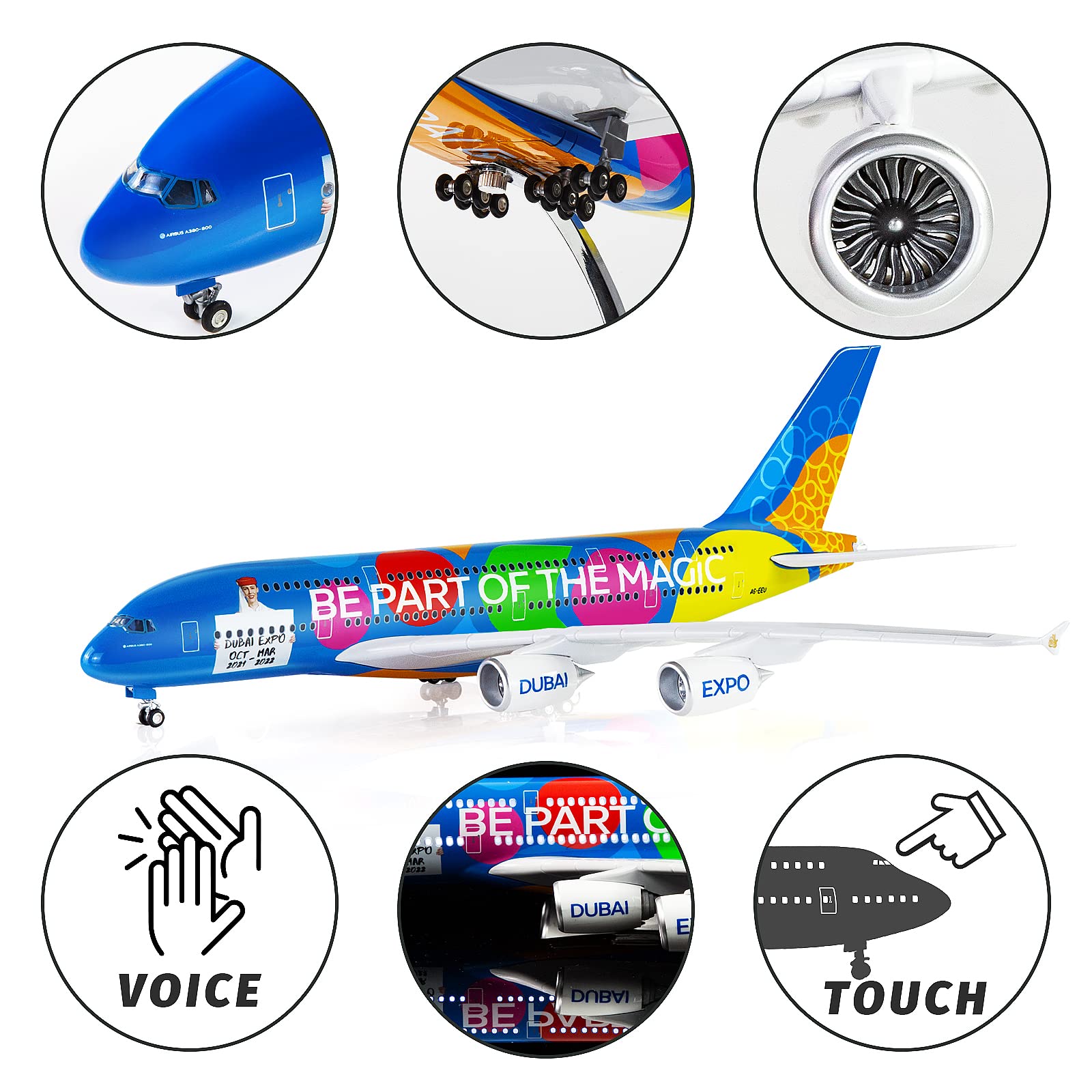 Amazon.co.jp: Lose Fun Park 1:160スケール 大型モデル 飛行機