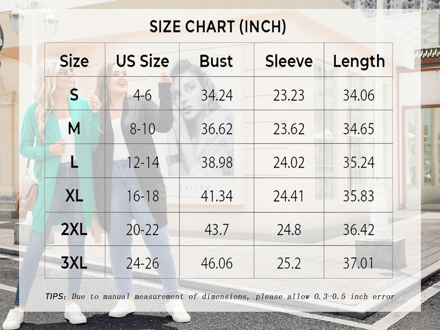 Anymiss Womens Oversized Long Sweater Cardigan with Pockets - Long Sleeve Knit Kimono S-3X - Image 4