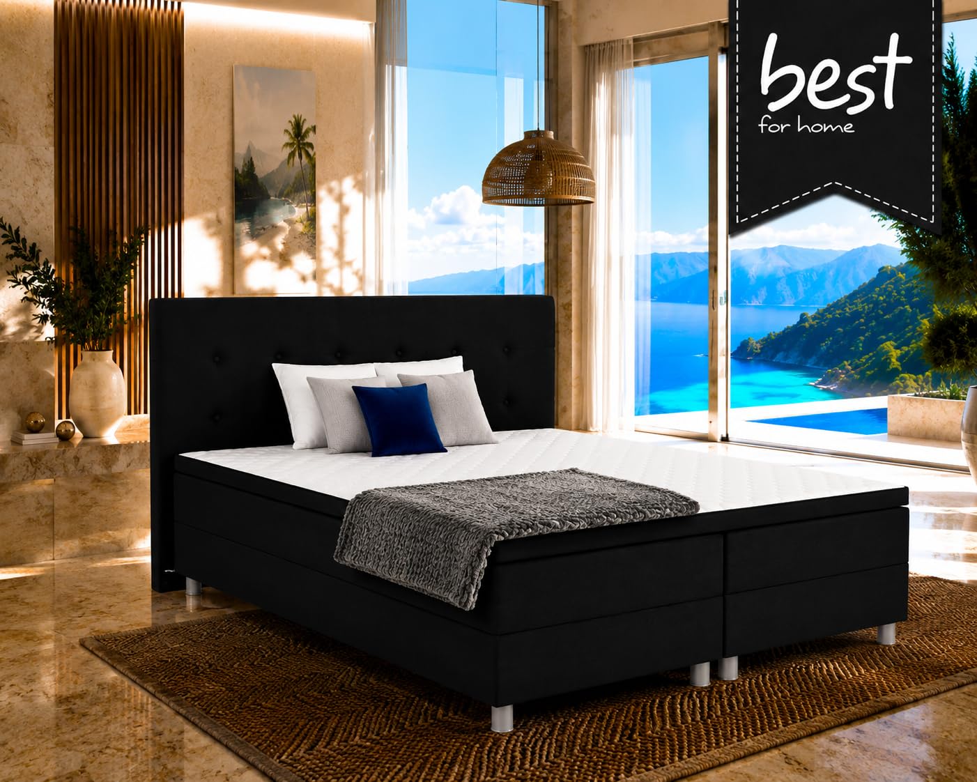 Best for You Boxspringbett Neo First Class Bett in verschiedenen Farben und Größen