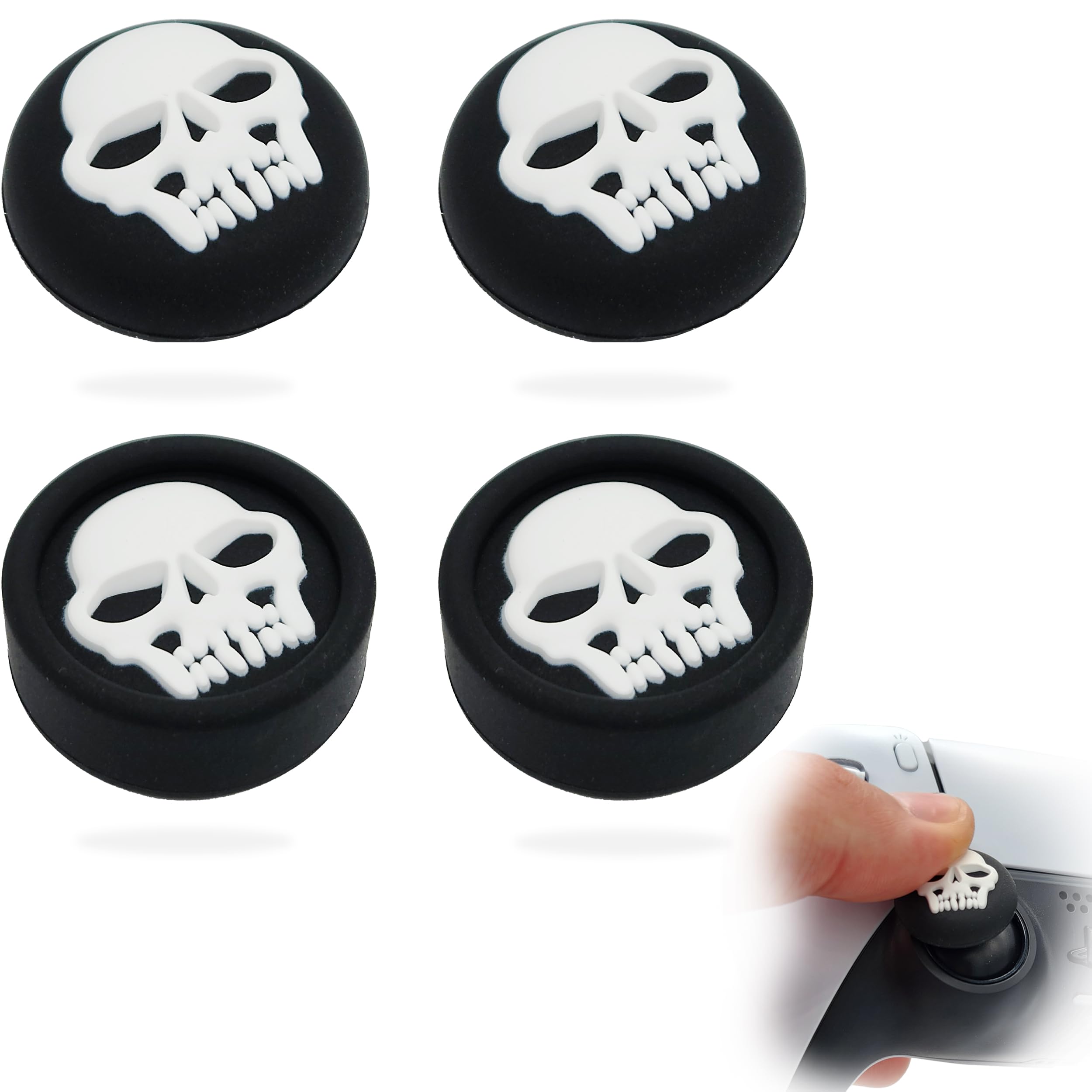 MatoSan® Lot de 4 Capuchons en Silicone pour Manette PlayStation 5, PS5, Xbox One, Edge - Accessoires