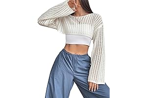 Women's Trendy Cropped Knit Sweater: Elevate Your Style