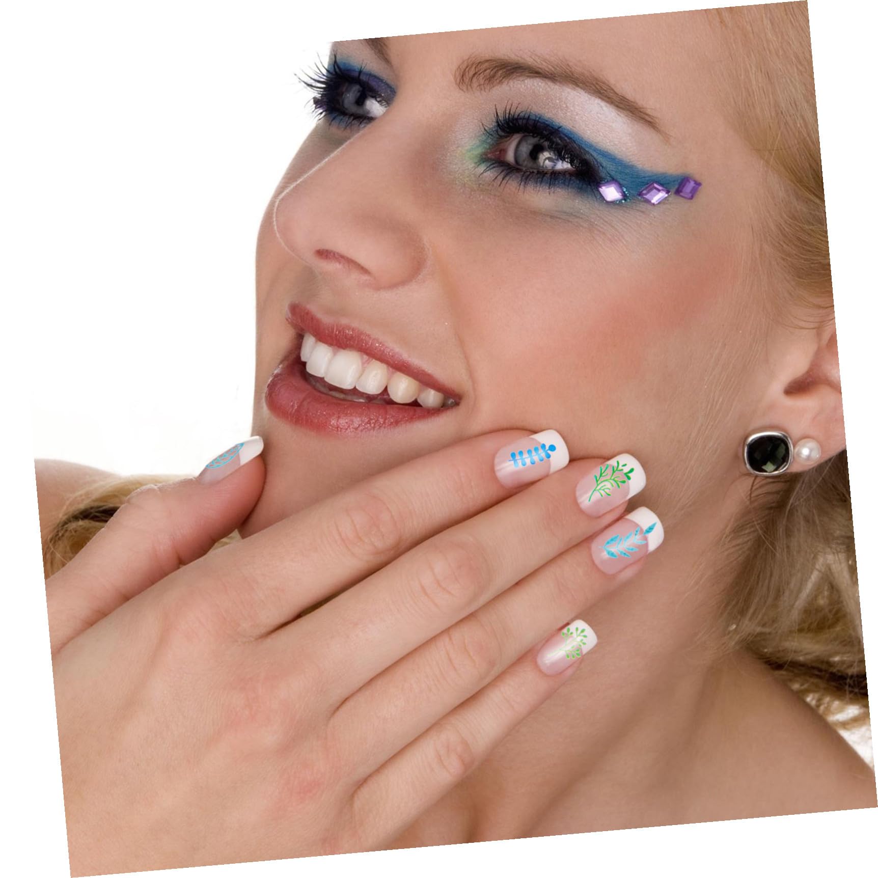 VICASKY 3 Set Adesivi Per Unghie Decorativi Stickers Autoadesivi Per Nail Art Con Design Vari Per Manicure Diy 9 Fogli*3