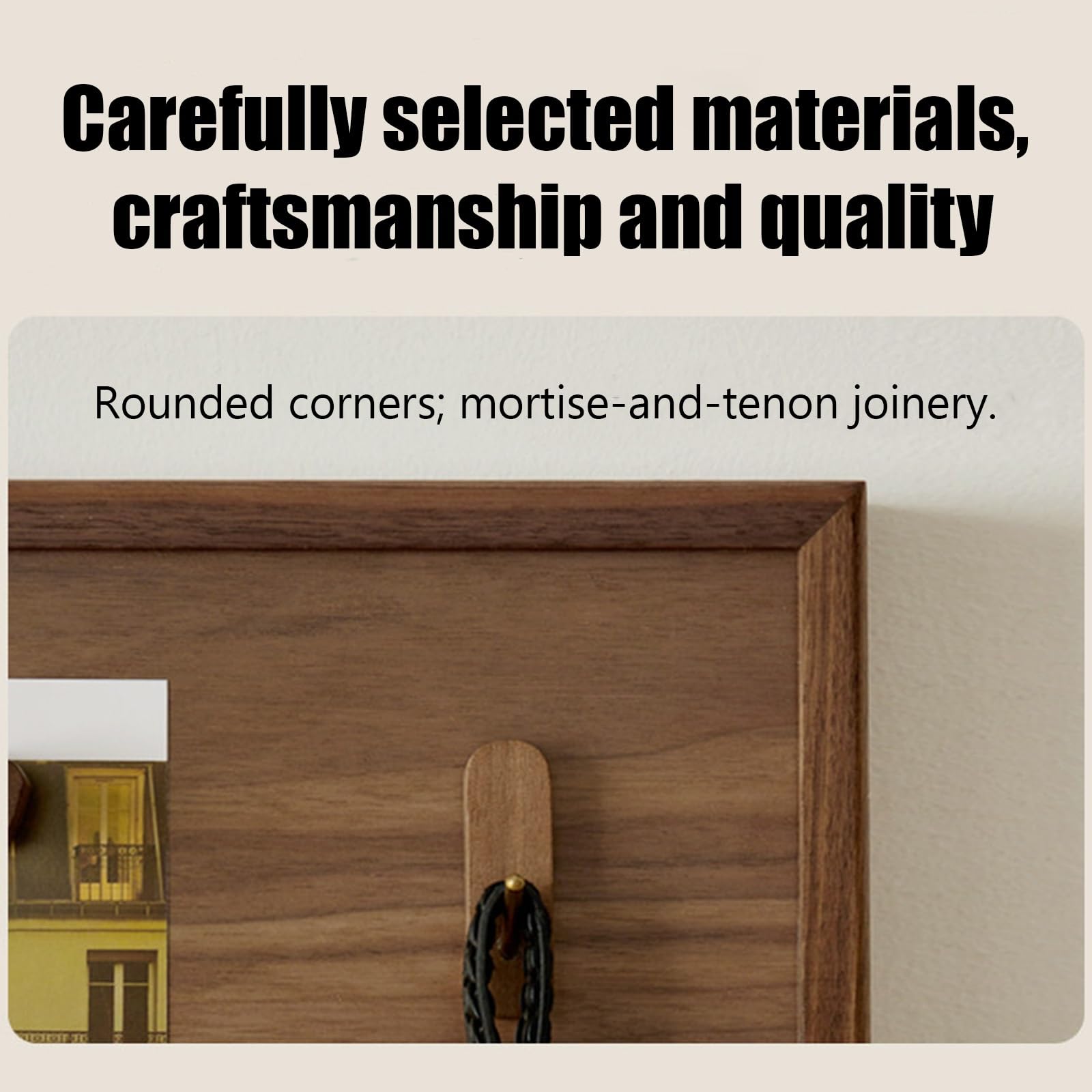 Copertura decorativa quadro elettrico in noce massivo con mensola portaoggetti, copri contatore facile installazione per soggiorno, ufficio e uso domestico(17.7 * 13.8in)
