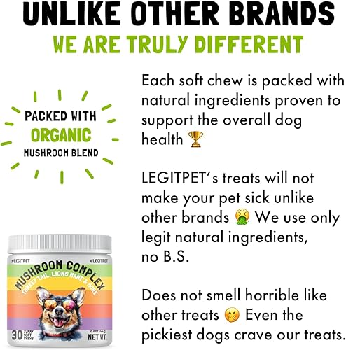 Miniatura 108 de Allergy Relief Chews for Dogs & Immune & Digestive Supplement with Wild Salmon Oil Kelp Colostrum Turmeric Probiotics & Bee Pollen for Seasonal