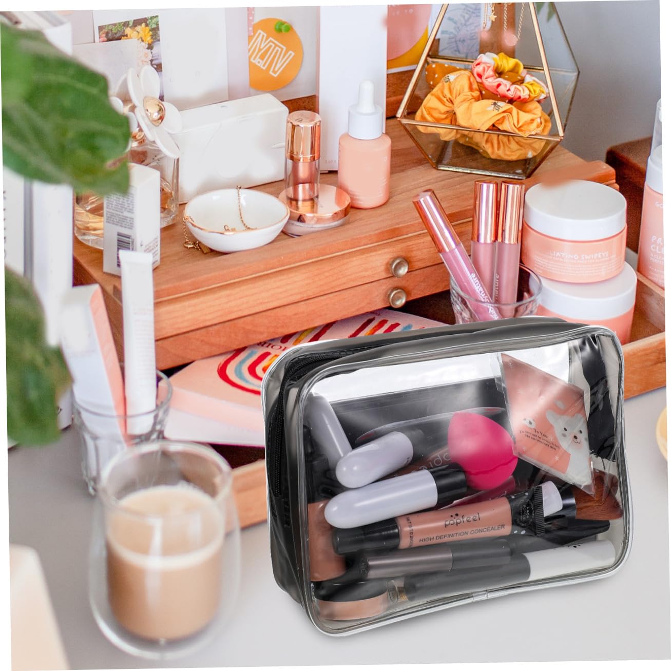 Kit de Maquillaje para Mujer Completo con Brochas Duraderas Paleta de Sombras Corrector y Lápiz Labial Set Portátil para Viaje y Diario