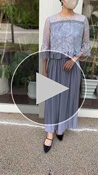 未使用★ clarissa パンツドレス　セットアップドレス Amazon | [clarissa] サイドプリーツパンツのレース 結婚式