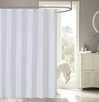 Home Beyond & HB design - Linge de douche imperméable, résistant à la moisissure, lavable en machine, 71 x 71 De pouce, blanc