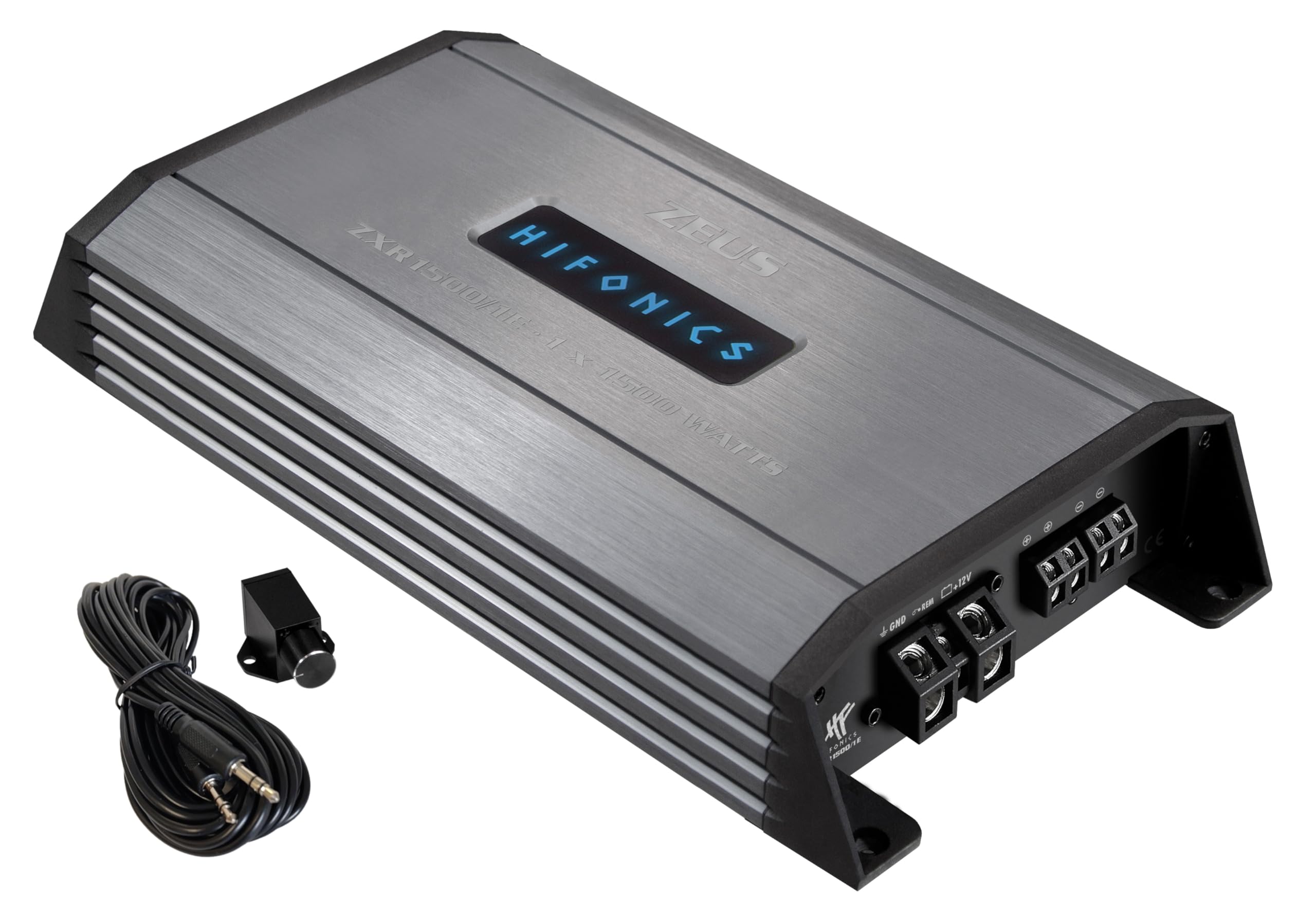 HiFonics ZXR1500/1E - 1-Kanal CLASS D Premium Digital Compact Verstärker mit 1500 Watt RMS | ZEUS EXPANSION SERIE