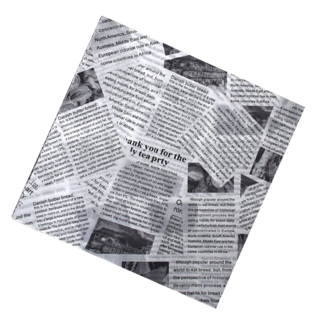 Carta Da Forno Antiaderente Alimentare Per Hamburger e Fritti 25x25 Cm Resistente Al Calore Per Uso Domestico e Bar Set 500 Fogli Monouso