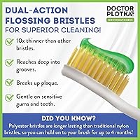 Vista 3 de MOUTHWATCHERS Dr Plotkas - Cepillo de dientes extra suave, manual y suave, para adultos, cepillo de dientes ultra limpio, bueno para dientes