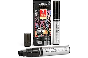 ARTEZA UV-Resistant Permanent Marker for Rocks, Glass, Metal, Wood