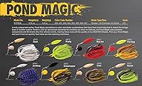 Vista 2 de Booyah Pond Magic Señuelo de pesca de róbalo con hoja giratoria para aguas pequeñas
