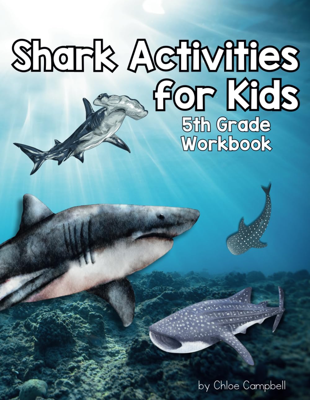 Shark Activities for Kids: 5th Grade Homeschool Workbook