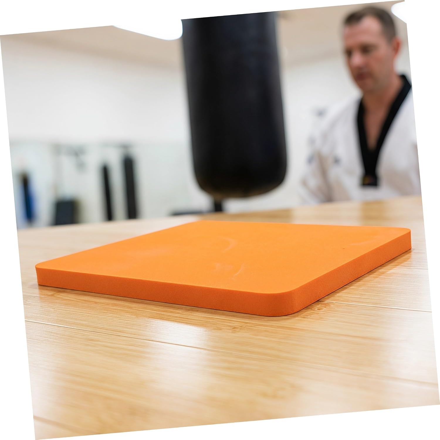 BESPORTBLE Reusable Testing Arts Breaking Taekwondo Board Martial Training, Orange Kick Practice Board with Consistent Breaking and Fragment Prevention for Schools