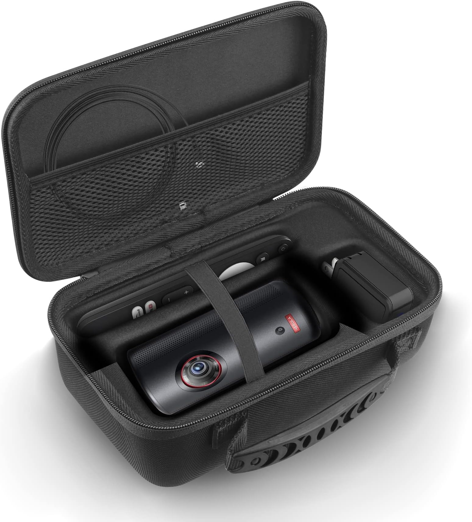 Esimen All-in-One Hard Case for Nebula Capsule 3 Laser/NEBULA Capsule 3 GTV Projector,All-in-One Remote Adapter, Remote Control, Cables,USB Flash Drive Accessories Travel Case Protective Bag