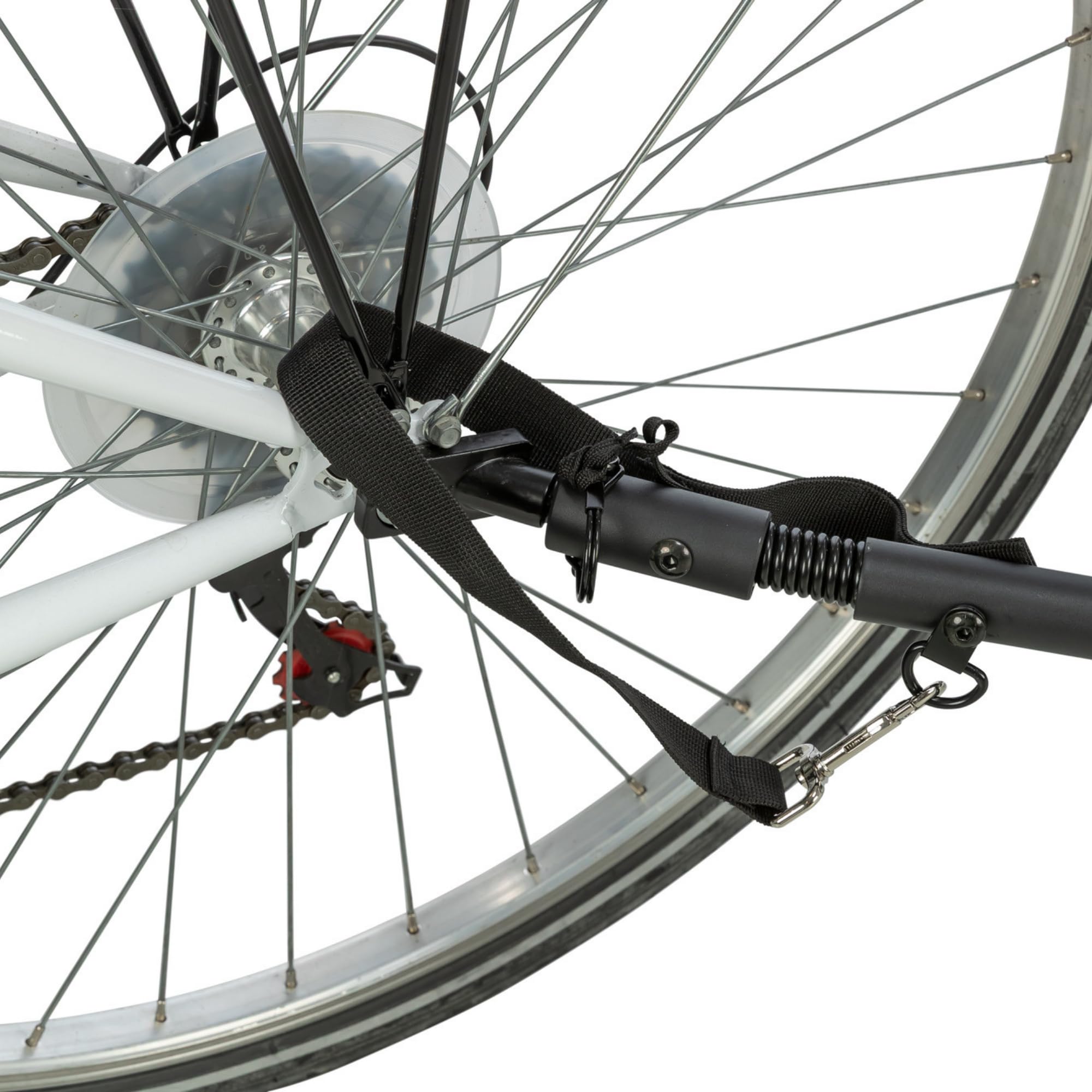 Trixie remorque vélo pour Chien 40 x 40 x 60 cm Jusqu’à 15 kg – remorque vélo réfléchissante avec Fonction de Pliage Rapide – avec Coussin et Laisse intégrés