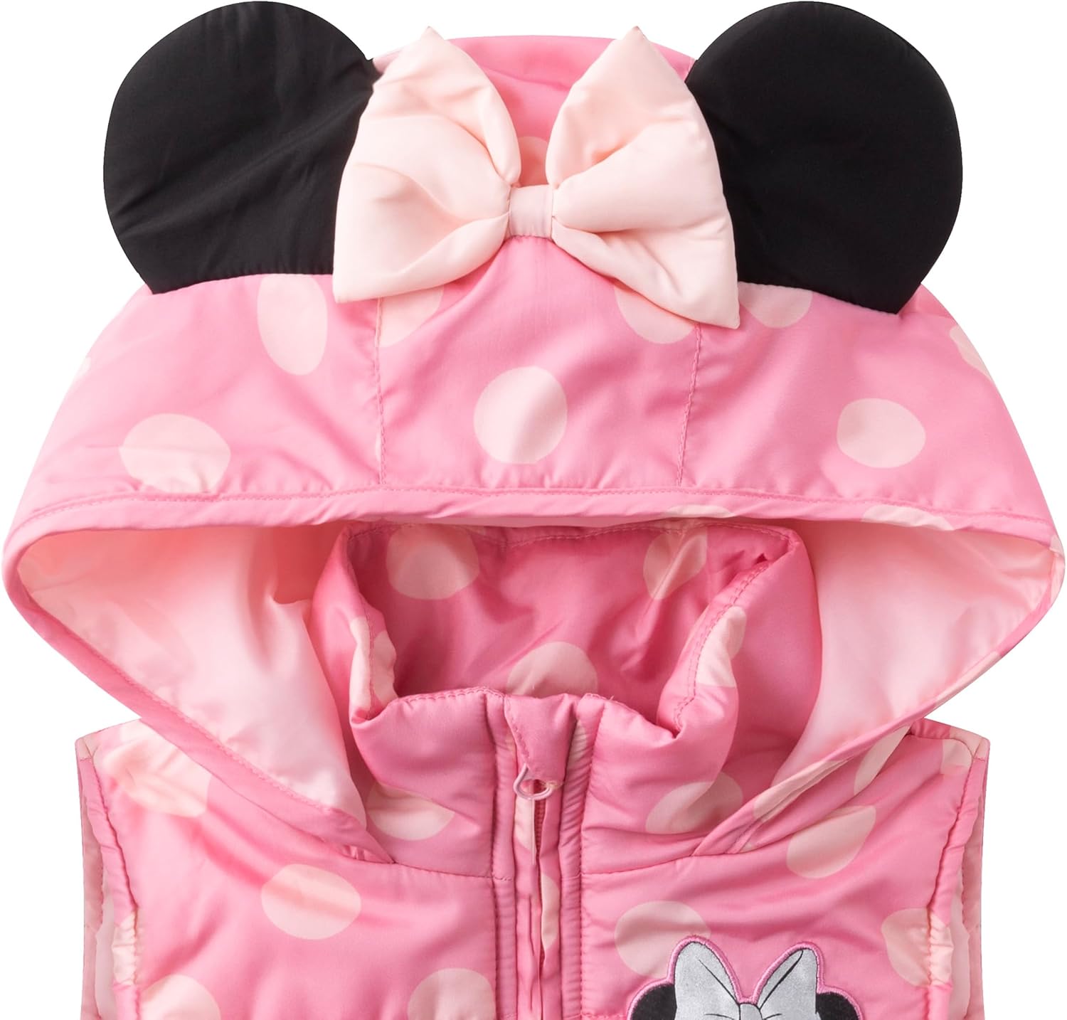 Disney Princess Minnie Mouse Girls Long Sleeve Shirt, Vest and Legging Pants Set for Toddler and Little Kids - Image 3