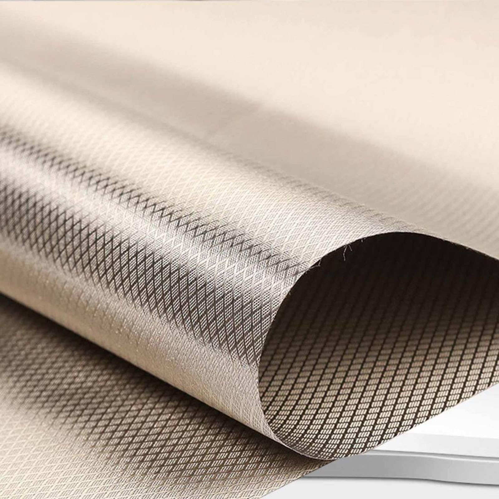 Faraday Fabric Large Roll Faraday Cloth Copper Shielding Fabric Anti Radiation Conductive Fabric Block WiFi EMI Anti Radiation EMP RFID EMF Shielding,silver-2x1.1m