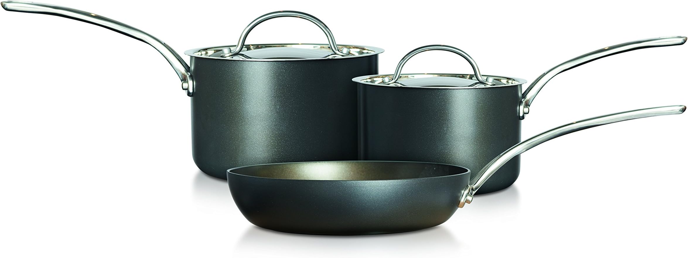 Raymond Blanc Simply Perfect Hard Anodised Cookware Set , 3-Piece - Piece