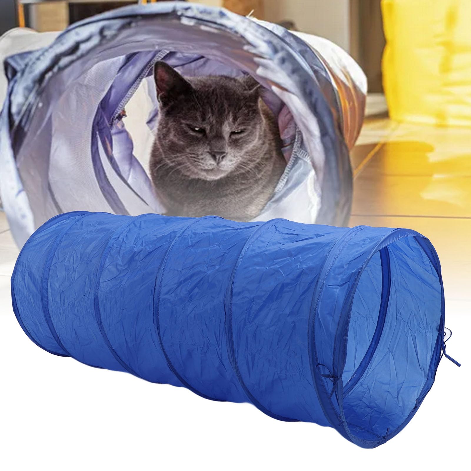 Hunde-Agility-Ausrüstung, Hunde-Agility-Tunnel, Hunde-Agility-Sprünge, Runder Hunde-Trainingstunnel, Faltbarer Hunde-Agility-Trainingstunnel, Hundespieltunnel-Zelt mit Reißfestem