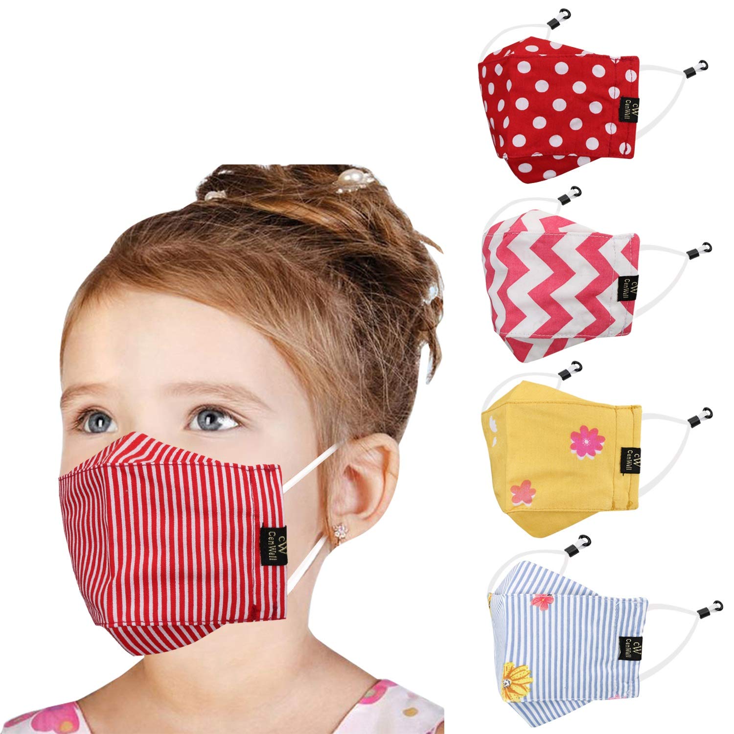 Cenwell Kids Cotton 3D Mask with 6 Layer Filtration | Reusable, Washable & Breathable N95 Cloth Face Mask | Adjustable Earloops for Boys Girls Children (B08XWCJYGZ) Amazon Price History, Amazon Price Tracker