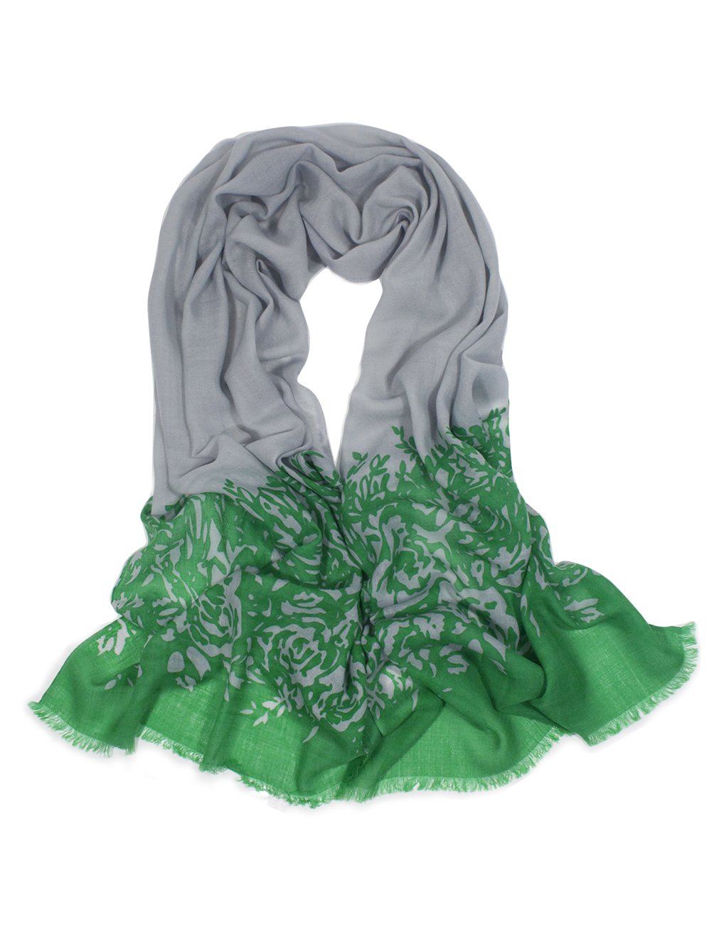 DahliaWomen's 100% wool Scarfs, Wraps, and Shawls, Ink Painting Flower Style