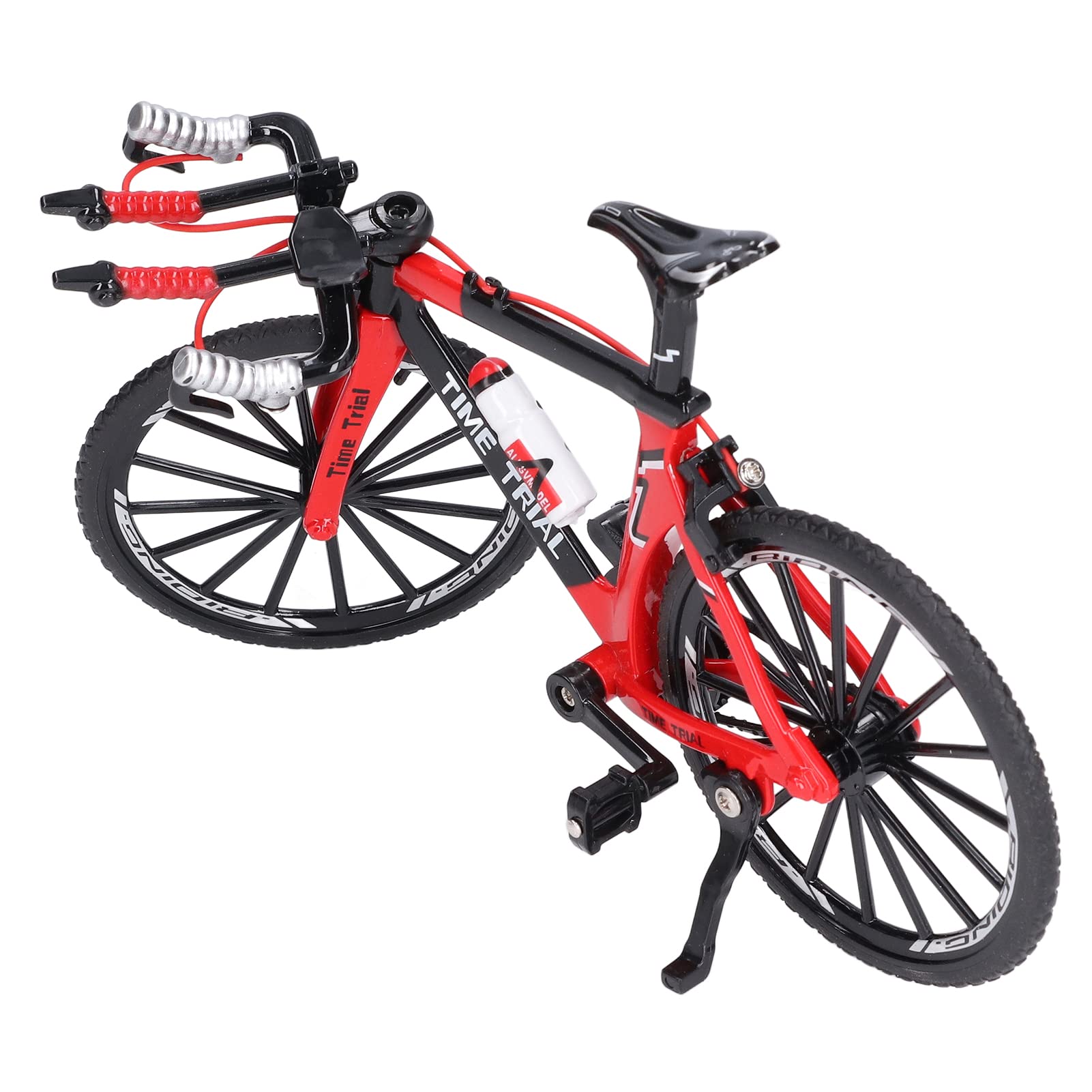 Doigt VTT en alliage Mini modèle de vélo pour la maison, le bureau, le lieu de travail, la décoration, les cadeaux (rouge)