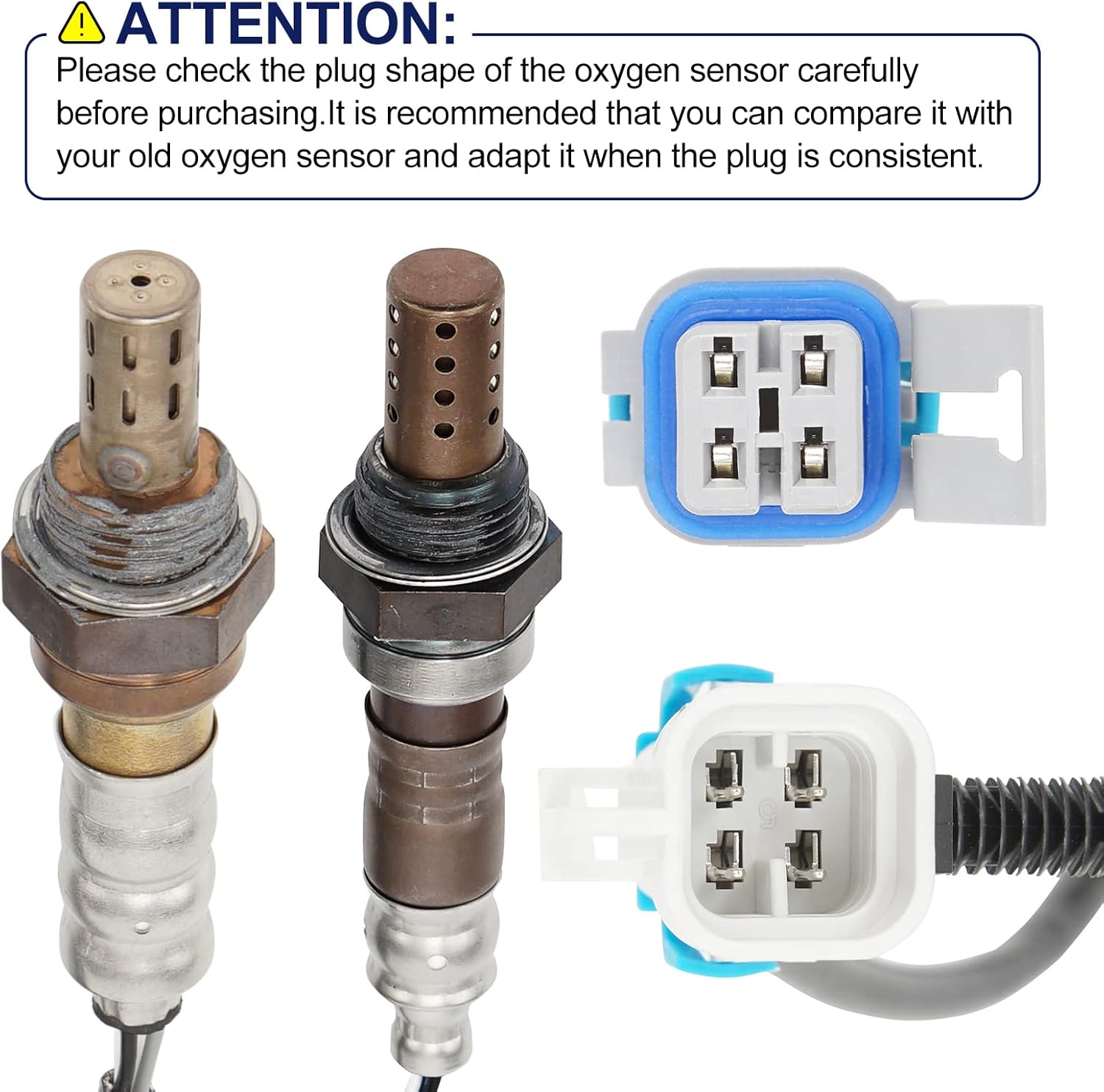 O2 Oxygen Sensor Upstream and Downstream for Chevy Avalanche Silverado 1500 Silverado Tahoe Suburban, for GMC Sierra Yukon XL, for Cadillac Escalade ESV EXT, Replace 213-4229 213-3866 4Pcs