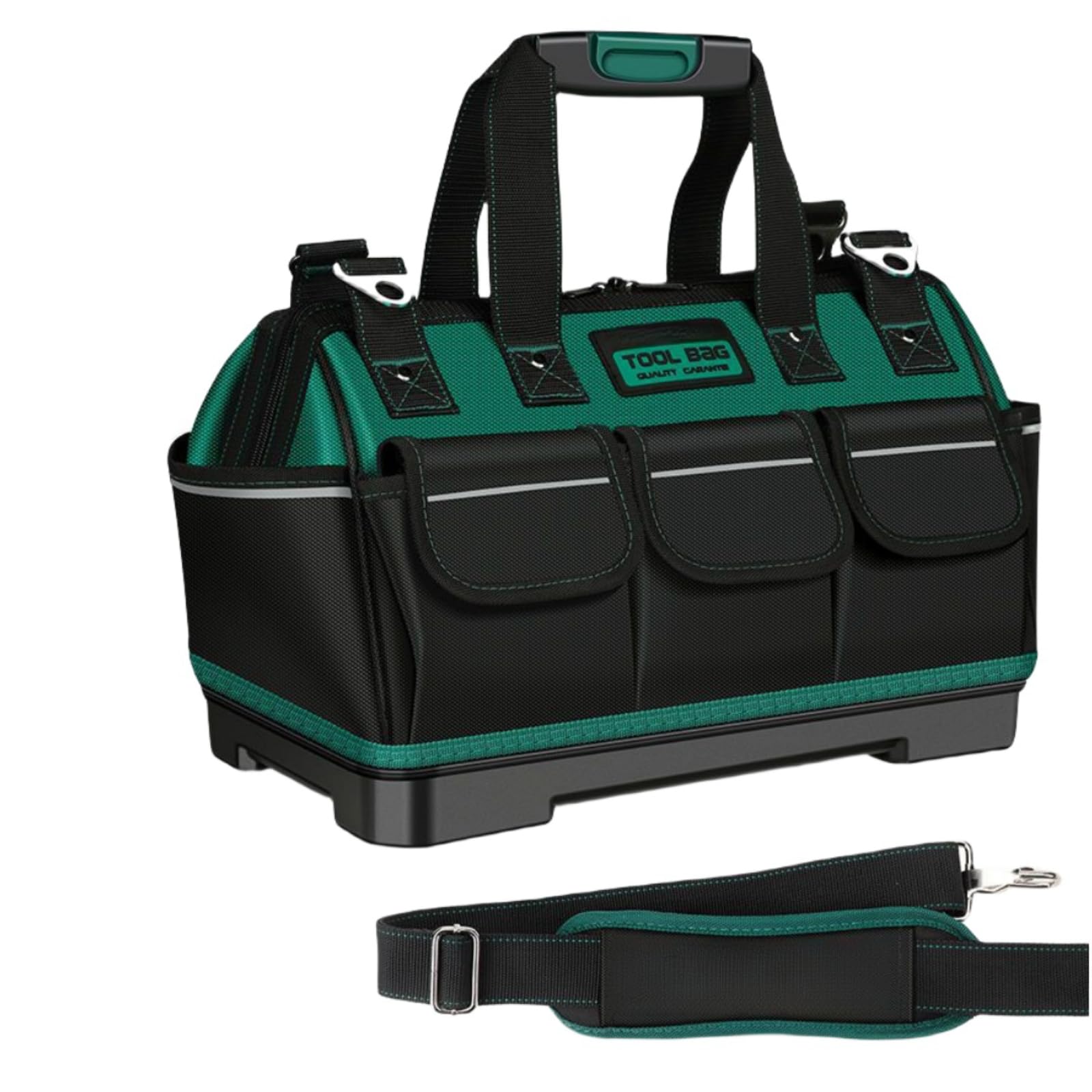 LOJAX Borsa per Attrezzi di Grande capacità, Borsa per Attrezzi, Cassetta per Attrezzi, Borsa per Attrezzi per Elettricista, Borsa per Attrezzi Portatile per Riparazione Falegname,