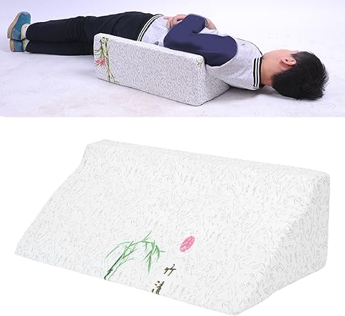 Miniatura 6 de Almohada de cuña lateral para dormir, almohada abatible, almohada en forma de R para reducir el dolor de espalda, almohada de cuña lavable para