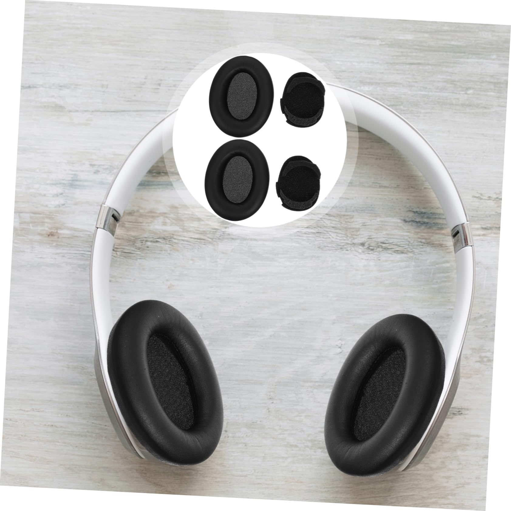 DOITOOL 4sätze Ersatz Ohrpolster Für - Bequeme Kunstleder Earpads Für Perfekten Für Musikliebhaber Einfache Langlebig Und Komfortabel
