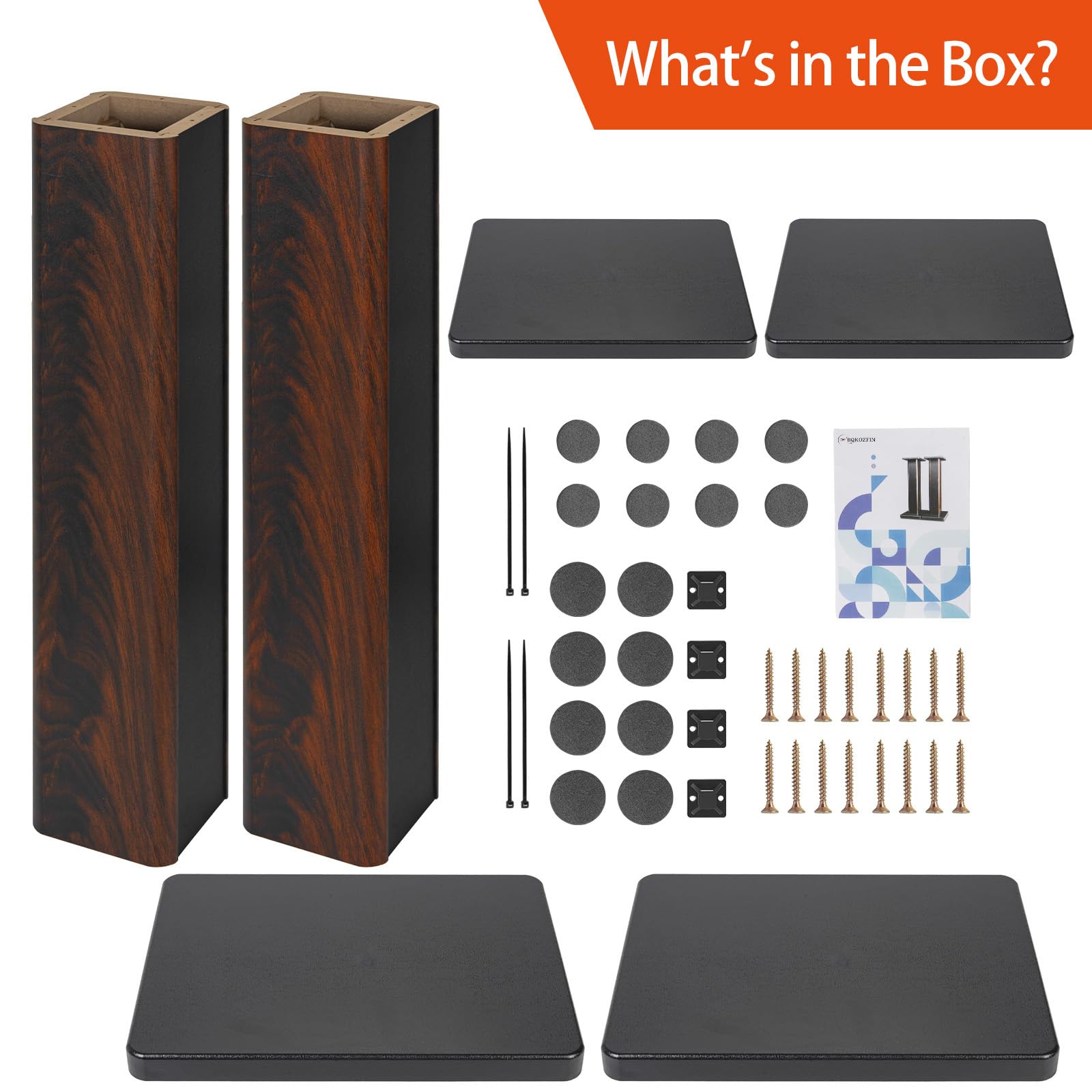 Coppia di supporti per altoparlanti in legno da 70 cm, per home cinema, HiFi, altoparlanti da tavolo e satellitari, esperienza di ascolto audio migliorata per home theater