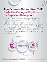 Vista 6 de NeoCell Polvo de péptidos de colágeno 6.9 onzas Suplemento sin sabor con vitamina C y ácido hialurónico Fórmula avanzada cabello, piel