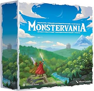 Comprar Monstervania, Juego de Mesa, Juego Cooperativo, Juego Narrativo, Juego de Mesa Familiar, Juego para 1 o 2 Jugadores, Divertido, Fantasía, Espada y Brujería, Aventuras, Crawler, Edad +8 Años