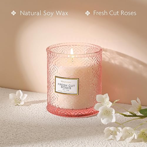 Miniatura 3 de Velas perfumadas con aroma a rosas, velas rosas de regalo para mujeres, vela decorativa de lujo de gran tamaño para el Día de San Valentín en