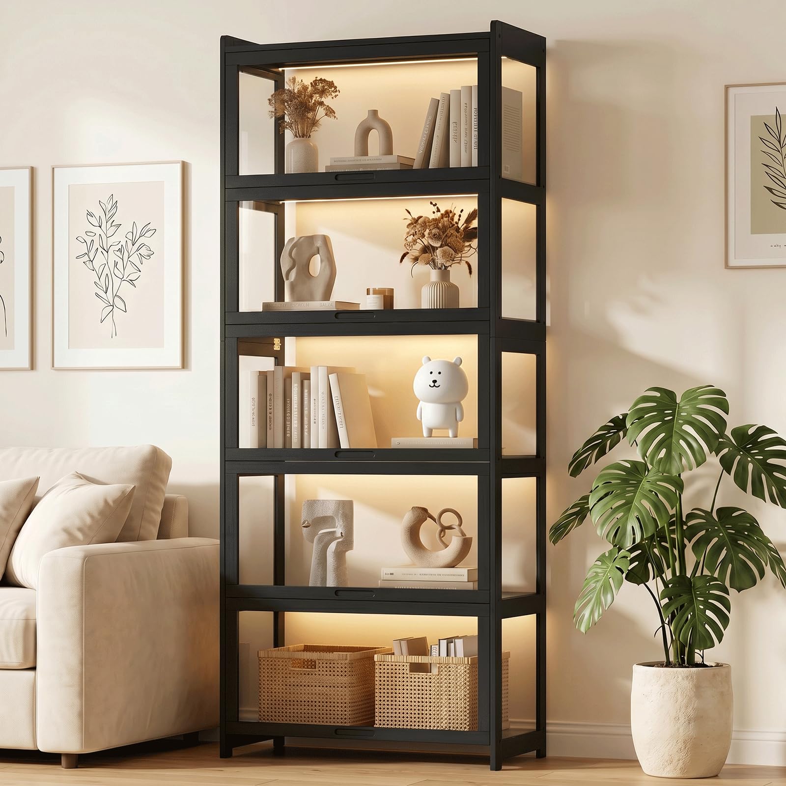 Magshion Display Cabinet with Acrylic Doors