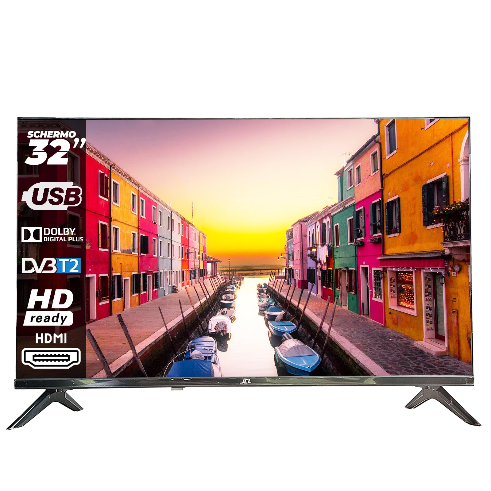 schermo televisivo 32 pollici hd ready connessioni hdmi usb