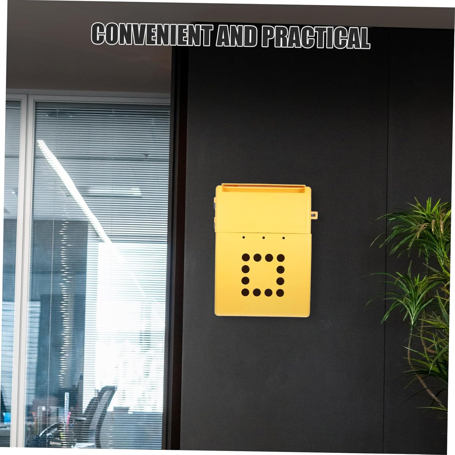 Mailbox Wall Mount for Suggestions Complaints Durable Public Reports Box Secure Voting Box with Lock Office Mailbox for Letters Newspapers Stylish Design for