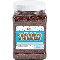 Vista 5 de Revestimiento con sabor a gránulos de chocolate en recipiente resellable, caramelo a granel de 2.2 libras