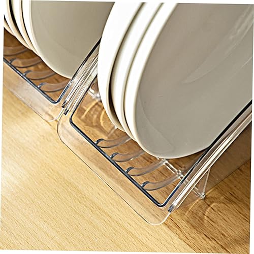 Miniatura 2 de Cabilock Soporte para platos y tapas, soporte de escritorio, soporte para tapa de gabinete, estante de almacenamiento, organizador de sartenes,